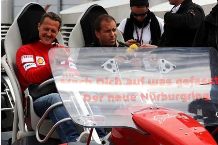 Michael Schumacher auf dem Ring-Racer