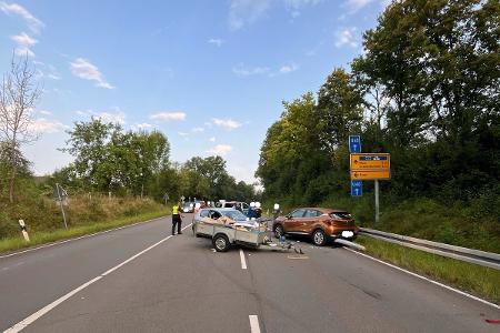 Verkehrsunfall Höhe Ortschaft Forst.
Foto: KPB OBK