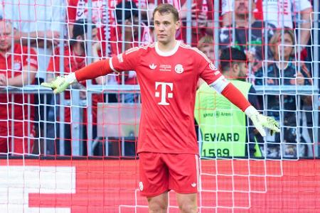 FC Bayern - TOR: Manuel Neuer - Note: 1,5 - Verhinderte mit seinen Rettungstaten, dass die Stuttgarter das Spiel wirklich spannend machen konnte. Zeigte gegen Woltemade (23.) und den abgefälschten Versuch von Leweling (74.) zwei absolute Weltklasse-Taten. War so ein Garant für den Sieg.