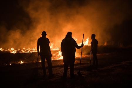 Ein Einsatzleiter sprach von einem wahren Feuer-