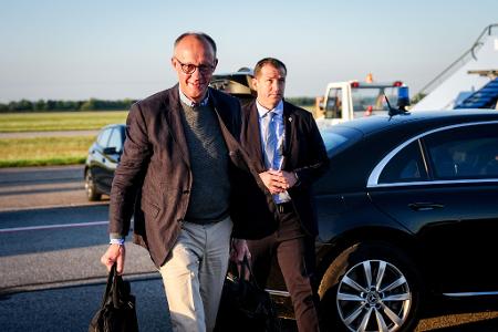 Merz auf dem Weg nach Washington