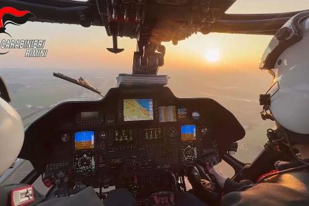 Bei der Festnahme waren auch Hubschrauber im Einsatz. 