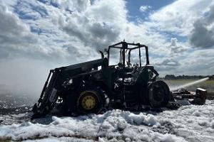 Zu: Traktor gerät in Brand/Worpswede

Foto: Polizeiinspektion Verden/Osterholz