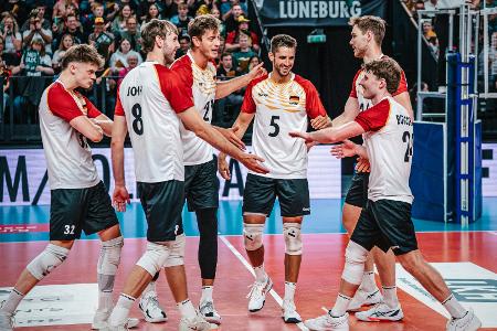 Volleyballer verlieren ersten WM-Test gegen Belgien Volleyballer verlieren ersten WM-Test gegen Belgien