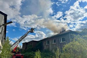 Blick auf die Einsatzstelle 
Foto: Feuerwehr Essen