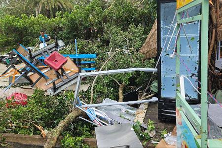 Auf Hainan wurden vorsorglich 20.000 Menschen in Sicherheit gebracht.