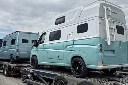Fiat N 616, Campingfahrzeuge, Verladung, Transport, Lkw