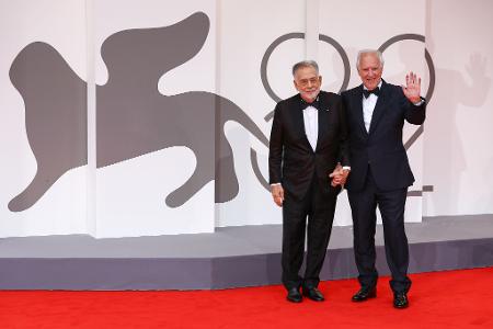 Francis Ford Coppola (l) und Werner Herzog auf dem roten Teppich. Francis Ford Coppola (l) und Werner Herzog auf dem roten Teppich.