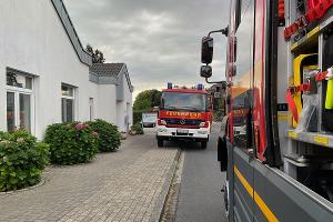 Einsatzstelle Dorfstraße, Feuerwehr Alpen
