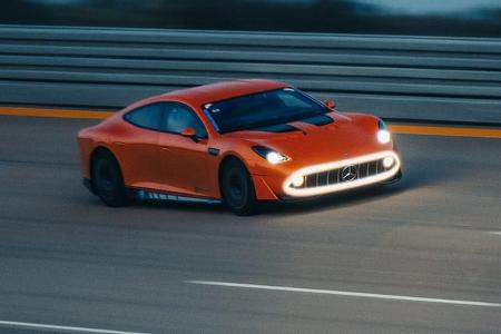 Mercedes-AMG Concept GT XX bei Rekordfahrt in Nardò