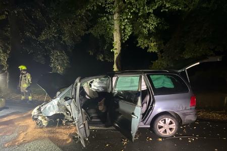 Beide Insassen wurden verletzt. Beide Insassen wurden verletzt.