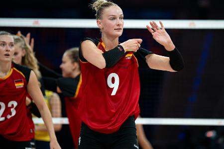 Trotz WM-Aus: Volleyballerinnen mit Trotz WM-Aus: Volleyballerinnen mit