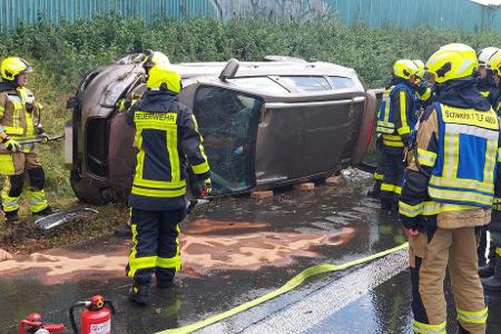 Verkehrsunfall auf der Autobahn Verkehrsunfall auf der Autobahn
