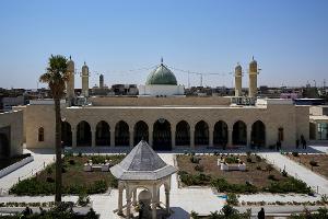 Die Al-Nuri-Moschee vor dem Besuch des irakischen Regierungschefs.