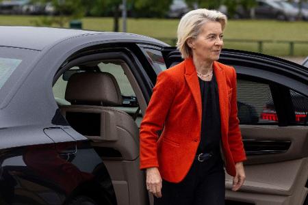 Das Flugzeug mit Ursula von der Leyen konnte am Ende sicher landen. (Archivbild) Das Flugzeug mit Ursula von der Leyen konnte am Ende sicher landen. (Archivbild)