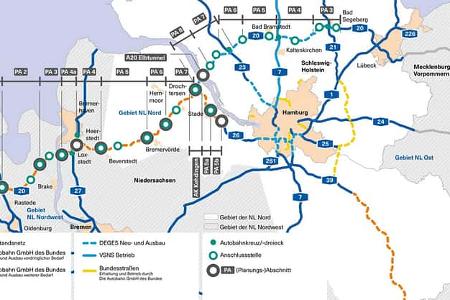 Autobahn A20 Streckenverlauf