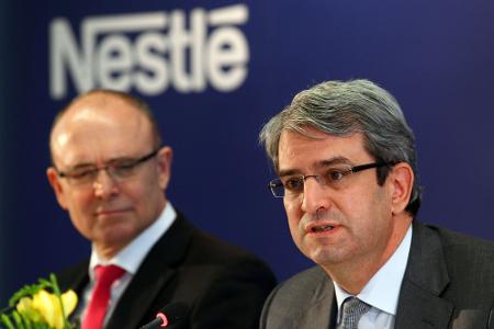 Nestlé trennt sich von seinem Vorstandschef Laurent Freixe - hier auf einer Pressekonferenz von 2012 Nestlé trennt sich von seinem Vorstandschef Laurent Freixe - hier auf einer Pressekonferenz von 2012