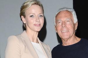 Er hat ihr Brautkleid entworfen: Charlène von Monaco trauert um Armani