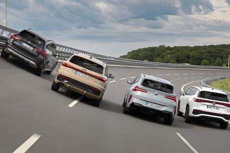 Audi Q5, Mercedes GLC, BMW X3, VW Tayron