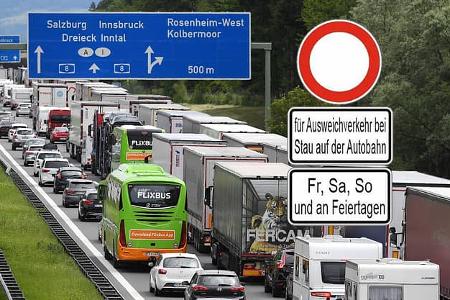 A8 Abfahrtverbot