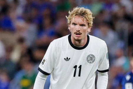 Nick Woltemade (bis 61.) - Note: 4,5 - Gewann vor dem 1:0 den entscheidenden Zweikampf und schickte so Gnabry auf die Reise. Blieb danach im Strafraum wie schon gegen die Slowakei weit unter seinen Möglichkeiten. Verstolperte mehrere Top-Chancen und strahlte keine Überzeugung aus.