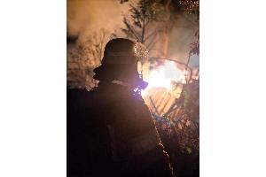 Feuer Kleingarten OT Buschkämpen 1