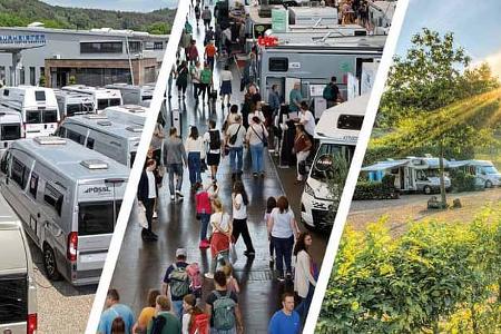 Collage, Messe, Stellplatz