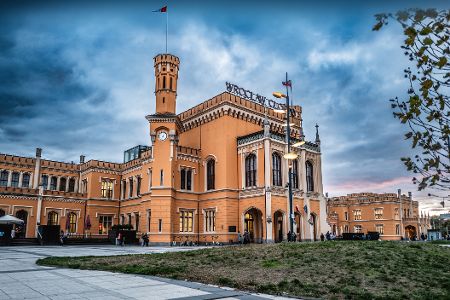 Bahnhof in Breslau, Polen