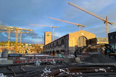 Bahnhofsvorplatz des Stuttgarter Hauptbahnhofs