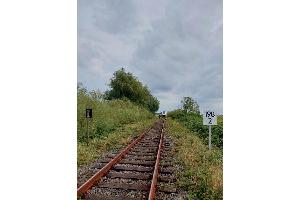 Die eingleisige Bahnstrecke Cuxhaven - Bremerhaven, an der der Unfall passierte.