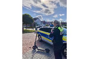 Kontrolle eines E-Scooters
