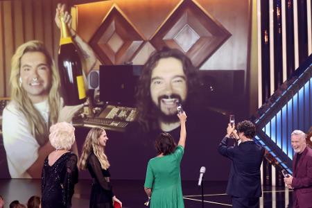 Tom und Bill Kaulitz waren in der Show zugeschaltet.