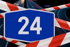 Autobahn A24 Sperrung