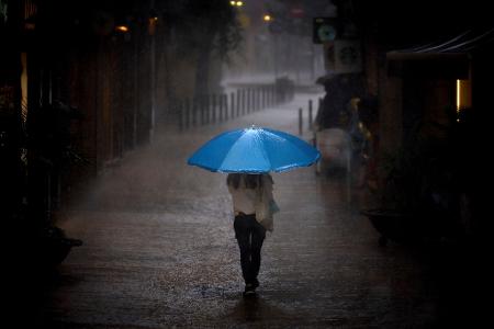Regenwetter während Kataloniens Nationalfeiertag "Diada"