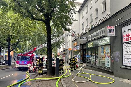 Blick auf die Einsatzstelle; Foto: Feuerwehr Essen