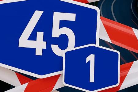 Autobahn A45 und A1 Sperrung