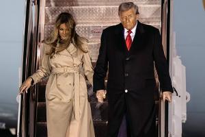 US-Präsident Donald Trump für Staatsbesuch in England gelandet