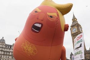 Das sind die Protestaktionen gegen Donald Trump in Großbritannien