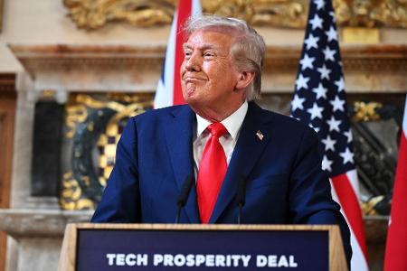 Das britische Königshaus hofierte den US-Präsidenten.