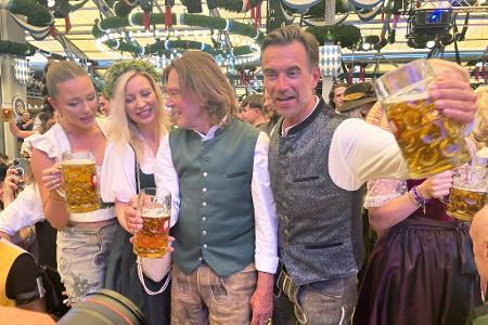 Drews und Silbereisen feiern zusammen. 
