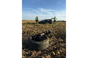 Das verunfallte Fahrzeug