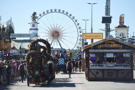 Zum Wiesnstart herrscht traumhaftes Wetter in München.