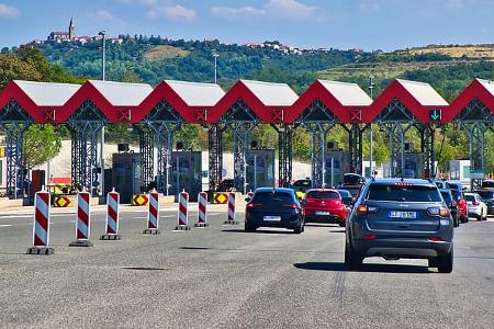 Kroatien Mautstation Autobahn