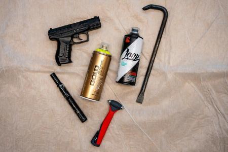 Sichergestellte Gegenstände