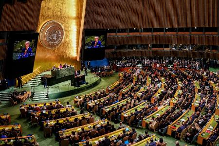 Trump vor der UN-Vollversammlung Trump vor der UN-Vollversammlung
