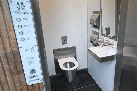 Nach jedem Besuch reinigt sich das neue Stuttgarter Klo von selbst.