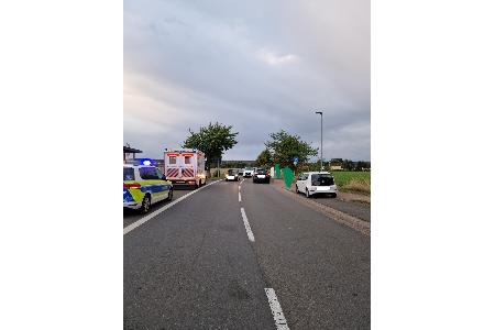 Unfallstelle in Gelldorf Unfallstelle in Gelldorf