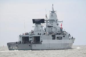 Die Fregatte "Hamburg" ist im Rahmen einer Nato-Mission unterwegs.