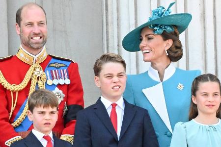 Britische Mini-Royals durften Set der 