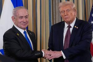 Trump und Netanjahu sprachen im Weißen Haus. 